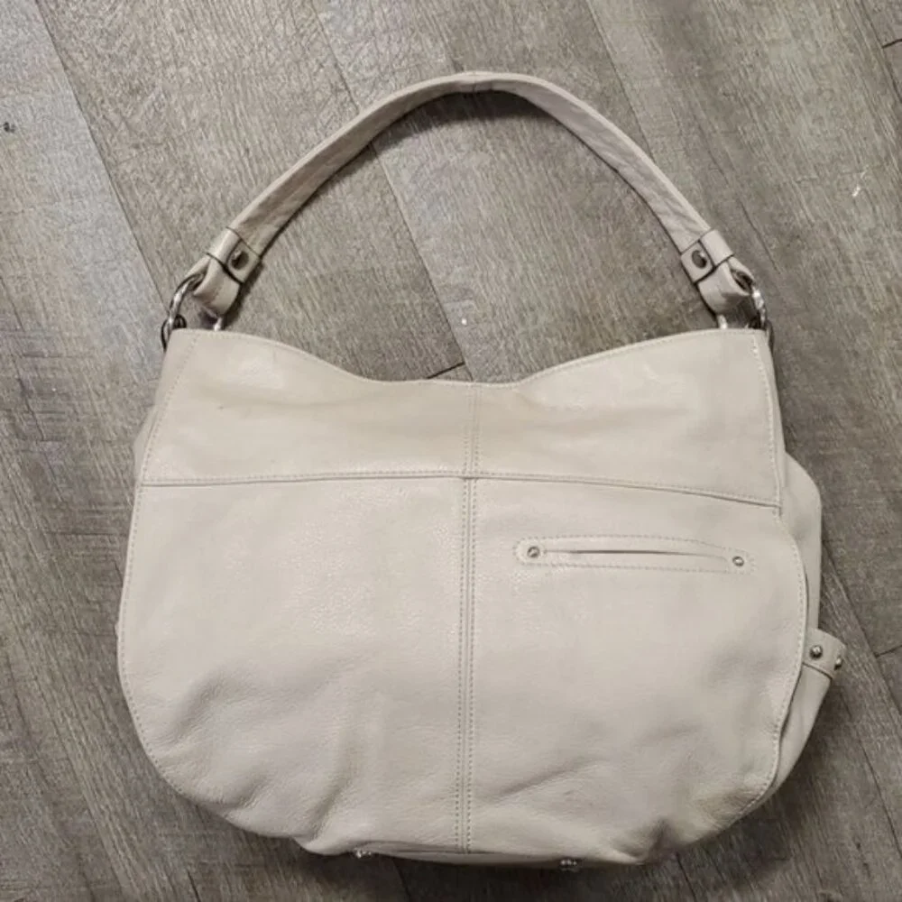 B Makowsky Leather Hobo Shoulder Bag Handbag Tote Purse Pebbled Women's Woman's